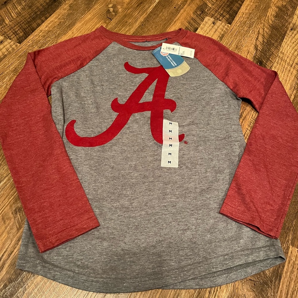 Unisex Kids Medium Bama Raglan Shirt NWT